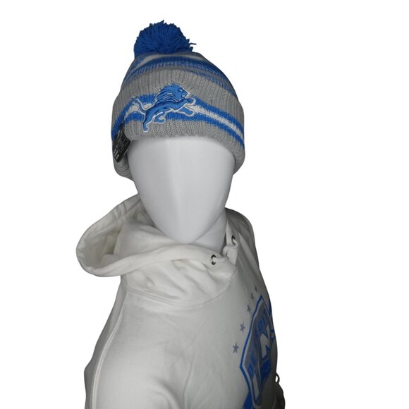 Starter NFL Team Apparel Detroit Lions Men's White Pullover‎ Hoodie Size XXL - Picture 9 of 16